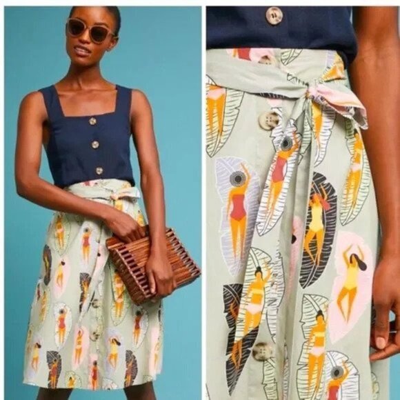 Eva Franco Sunbather Skirt size 6 NWT - Picture 3 of 9